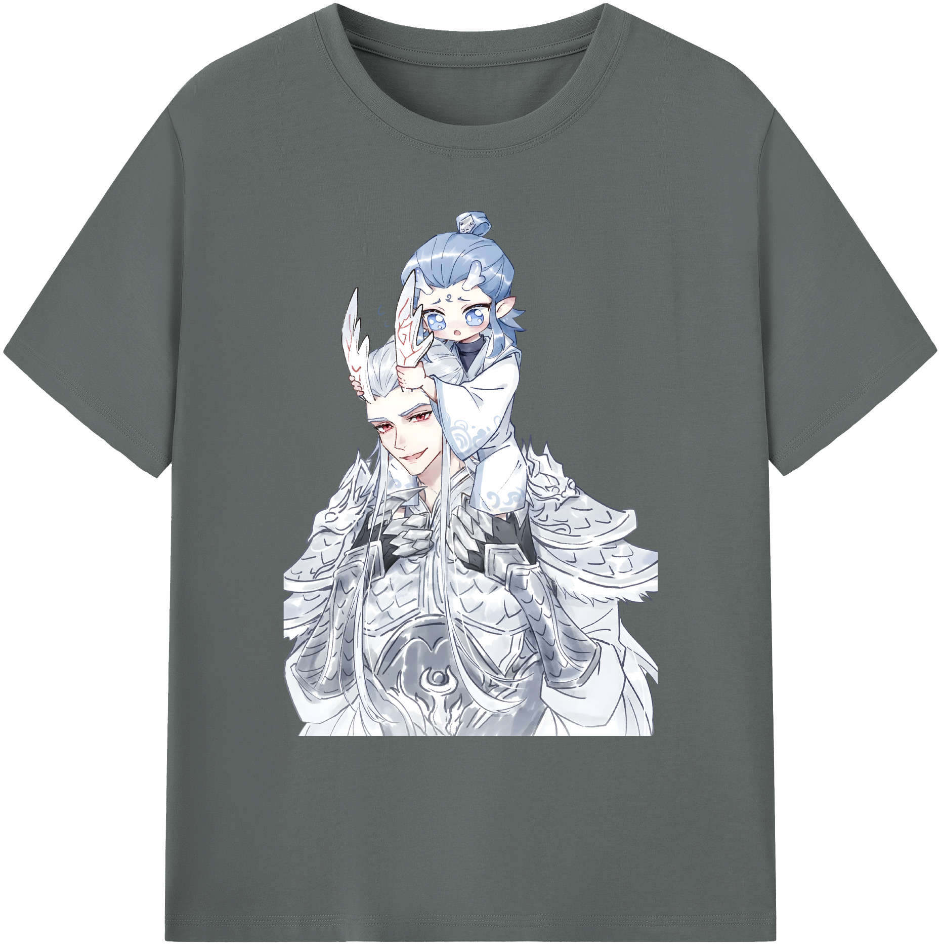 （画像用） Ne Zha 2 ナタ 魔童の大暴れ 綿100％ メンズ半袖Tシャツ｜肌触りやわらか＆通気性
